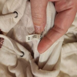 Maurices Off-White Hoodie with Drawstrings